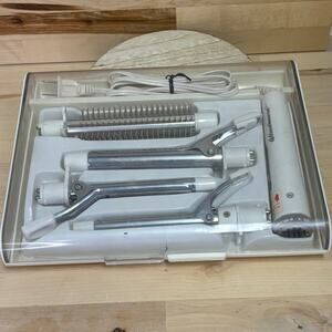 Windmere Curling Iron 4 Attachment Vintage Set  tested